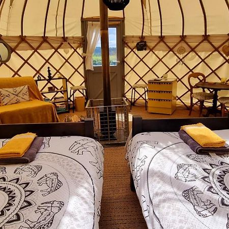 Bronfelen Yurt Hotel Cynghordy Buitenkant foto